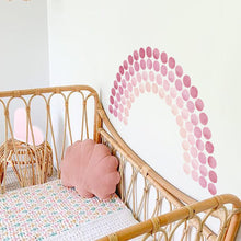 Load image into Gallery viewer, Pink Watercolour Polka Dots Rainbow Wall Stickers - Decor Home