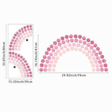 Load image into Gallery viewer, Pink Watercolour Polka Dots Rainbow Wall Stickers - Decor Home
