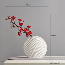 Load image into Gallery viewer, Ceramic Leaf Flower Vases - Decor Home