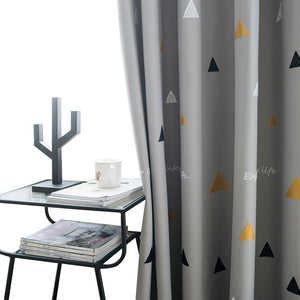 Geometric Blackout Curtains Ready Made Curtains