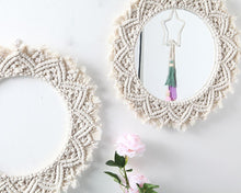 Load image into Gallery viewer, Bohemian Style Macrame Round Mirror - Decor Home