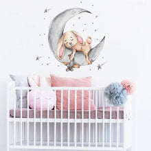 Load image into Gallery viewer, Napping On The Moon Wall Stickers for Nursery - Decor Home