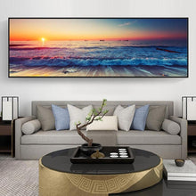 Load image into Gallery viewer, Sunset By The Sea Wall Art Canvas Prints - Decor Home