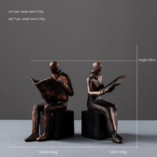 Load image into Gallery viewer, Handmade Antique Brass Style Resin Bookend - Decor Home