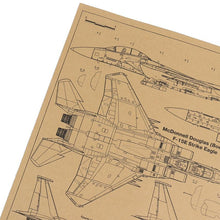 Load image into Gallery viewer, Fighter Jet Series Wall Art Kraft Paper Poster (50x35cm) - Decor Home