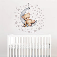 Load image into Gallery viewer, Napping On The Moon Wall Stickers for Nursery - Decor Home