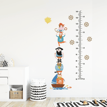 Load image into Gallery viewer, Growth Chart Wall Stickers - Pirates - Decor Home