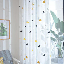 Load image into Gallery viewer, Geometric Sheer Curtains for Children's Bedroom - Decor Home