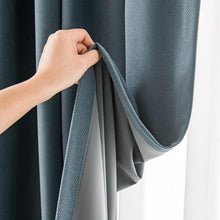 Load image into Gallery viewer, Deluxe Blue Velvet Curtains - Decor Home
