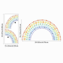 Load image into Gallery viewer, Watercolour Polka Dots Rainbow Wall Stickers - Decor Home