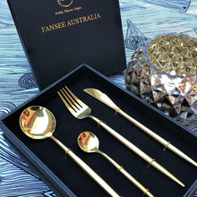 Load image into Gallery viewer, 16 Piece Gold Cutlery Set - Decor Home