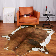 Load image into Gallery viewer, Extra Large Brown Artificial Cowhide Rug - Decor Home