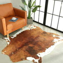 Load image into Gallery viewer, Extra Large Brown Artificial Cowhide Rug - Decor Home