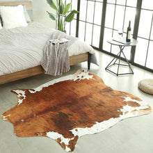 Load image into Gallery viewer, Extra Large Brown Artificial Cowhide Rug - Decor Home