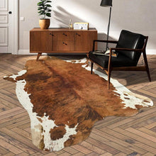 Load image into Gallery viewer, Extra Large Brown Artificial Cowhide Rug - Decor Home