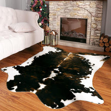 Load image into Gallery viewer, Extra Large Black Brown Cowhide Rug - Decor Home
