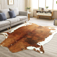 Load image into Gallery viewer, Extra Large Brown Artificial Cowhide Rug - Decor Home