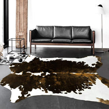 Load image into Gallery viewer, Extra Large Black Brown Cowhide Rug - Decor Home