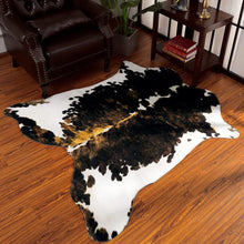 Load image into Gallery viewer, Extra Large Black Brown Cowhide Rug - Decor Home