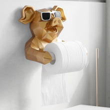 Load image into Gallery viewer, Wall Mount Animal Toilet Roll Holder - Decor Home