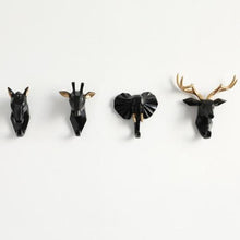 Load image into Gallery viewer, Adorable Animals Head Hooks For Wall (4 Pcs Set) - Decor Home