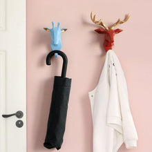 Load image into Gallery viewer, Adorable Animals Head Hooks For Wall (4 Pcs Set) - Decor Home