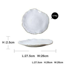 Load image into Gallery viewer, Handmade White Dinner Plates Set (4 Pcs Set) - Decor Home