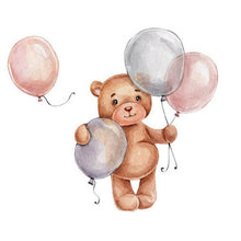 Load image into Gallery viewer, Baby Bear With Balloons Wall Stickers - Decor Home