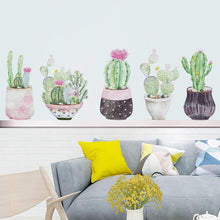 Load image into Gallery viewer, Beautiful Cactus Potted Wall Stickers - Fansee Australia
