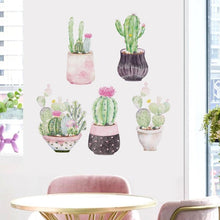 Load image into Gallery viewer, Adorable Potted Cactus Wall Decals For Home Decor - Decor Home