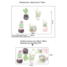 Load image into Gallery viewer, Adorable Potted Cactus Wall Decals For Home Decor - Decor Home