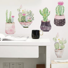 Load image into Gallery viewer, Adorable Potted Cactus Wall Decals For Home Decor - Decor Home