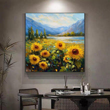 Load image into Gallery viewer, Stunning Sunflower Blooms Ready To Hang Oil Painting - Decor Home