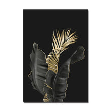 Load image into Gallery viewer, Botanic Wall Art Prints Black and Gold (60x90cm) - Decor Home