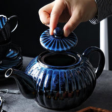 Load image into Gallery viewer, Handmade Blue Teapot - Decor Home