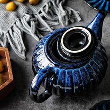 Load image into Gallery viewer, Handmade Blue Teapot - Decor Home