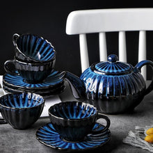 Load image into Gallery viewer, Handmade Blue Teapot Set - Decor Home