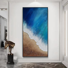 Load image into Gallery viewer, Beauty Of The Sea Mixed Media Framed Oil Painting - Decor Home