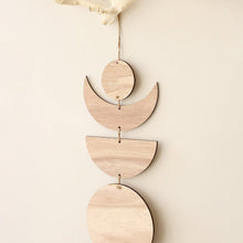 Load image into Gallery viewer, Boho Style Wooden Moon Phase Garland Wall Hanging - Decor Home