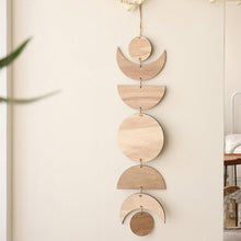 Load image into Gallery viewer, Boho Style Wooden Moon Phase Garland Wall Hanging - Decor Home