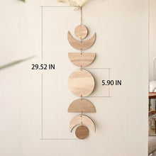 Load image into Gallery viewer, Boho Style Wooden Moon Phase Garland Wall Hanging - Decor Home