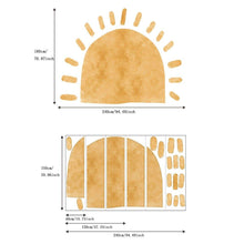 Load image into Gallery viewer, Large Fabric Sun Self-Adhesive Wall Decals - Decor Home