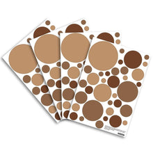 Load image into Gallery viewer, Bohemian Brown Polka Dots Removable Wall Stickers - Decor Home