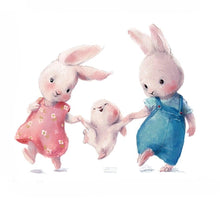 Load image into Gallery viewer, Bunny Family Wall Stickers - Decor Home