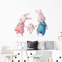 Load image into Gallery viewer, Bunny Family Wall Stickers - Decor Home