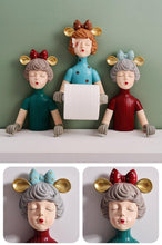 Load image into Gallery viewer, Voguish Girl Toilet Roll Holder Green - Decor Home