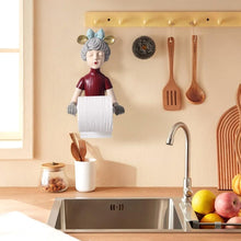 Load image into Gallery viewer, Voguish Girl Toilet Roll Holder Red - Decor Home