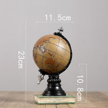 Load image into Gallery viewer, Classic Retro Globe Clock - Decor Home
