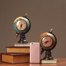 Load image into Gallery viewer, Classic Retro Globe Clock - Decor Home