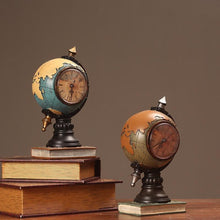 Load image into Gallery viewer, Classic Retro Globe Clock - Decor Home
